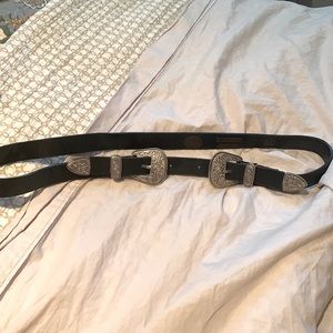 Roots Canada double buckle western belt size XL